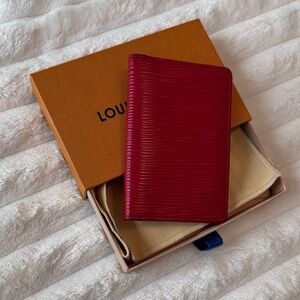 Louis Vuitton Red EPI Wallet